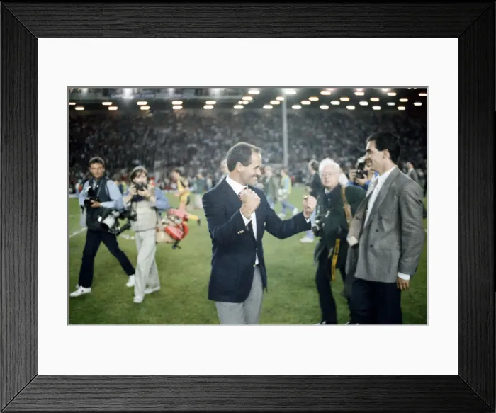 Framed Print : Liverpool 0 v 2 Arsenal, Division One League Title clincher at Anfield, Liverpool