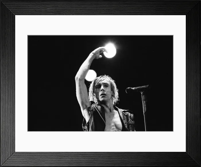 Framed Print : Iggy Pop (real name James Newell Osterberg Jr. ) appearing at The Reading Festival