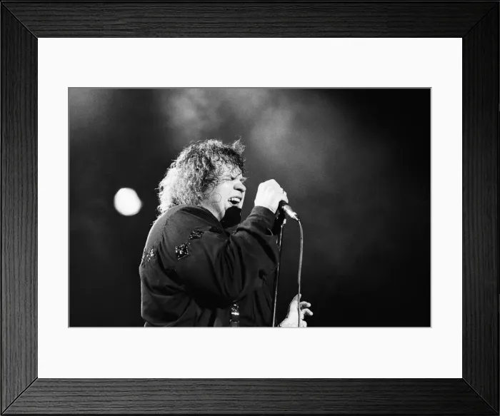 Framed Print : Meat Loaf (real name Michael Lee Aday) appearing at The Reading Festival