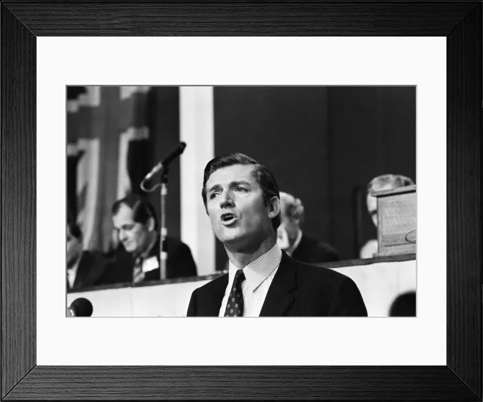 Framed Print : Cecil Parkinson, Conservative candidate in the upcoming Enfield West by-election in Framed Print : Cecil Parkinson, Conservative candidate in the upcoming Enfield West by-election in