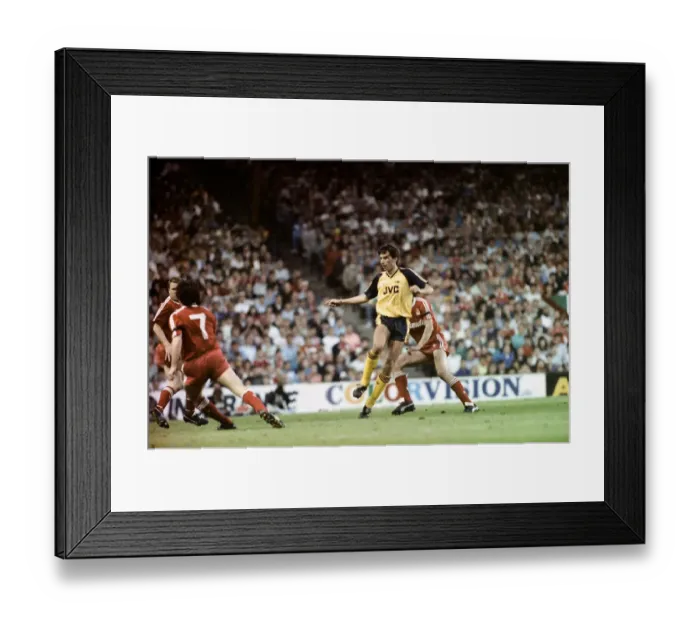 Framed Print : Liverpool 0 v 2 Arsenal, Division One League Title clincher at Anfield, Liverpool Framed Print : Liverpool 0 v 2 Arsenal, Division One League Title clincher at Anfield, Liverpool