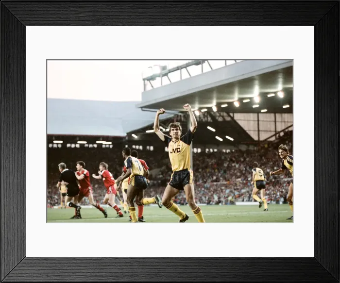 Framed Print : Liverpool 0 v 2 Arsenal, Division One League Title clincher at Anfield, Liverpool Framed Print : Liverpool 0 v 2 Arsenal, Division One League Title clincher at Anfield, Liverpool