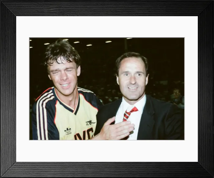 Framed Print : Liverpool 0 v 2 Arsenal, Division One League Title clincher at Anfield, Liverpool