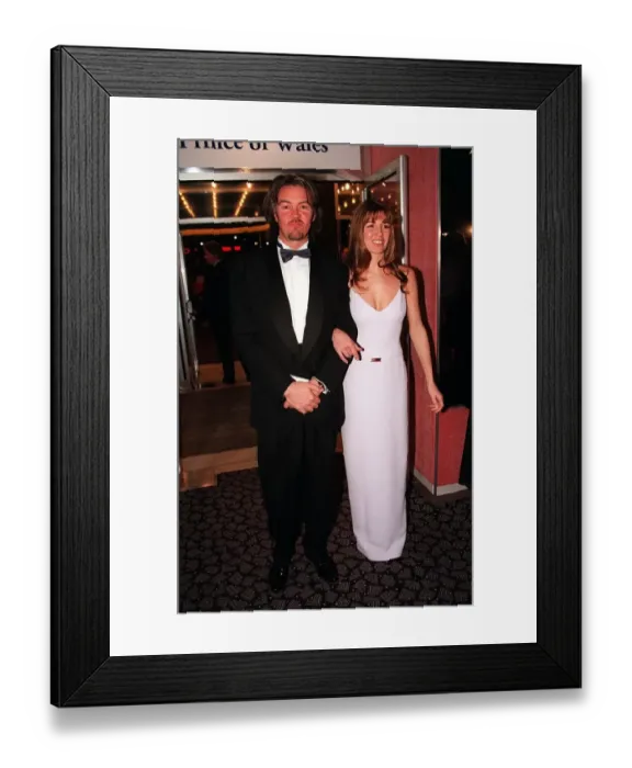 Framed Print : Paul Young singer with his wife Stacey attend the film premiere of Looking For Richard Framed Print : Paul Young singer with his wife Stacey attend the film premiere of Looking For Richard