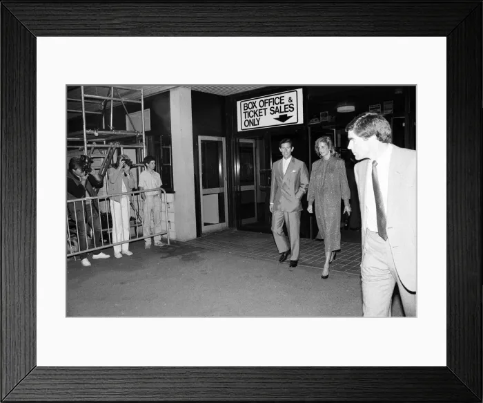 Framed Print : The Prince and Princess of Wales at Neil Diamonds concert at the National Exhibition
