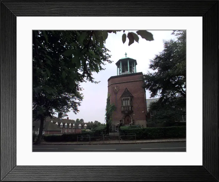 Framed Print : BOURNVILLE VILLAGE TRUST4... PIC EDWARD MOSS Exterior of the Carillion tower Framed Print : BOURNVILLE VILLAGE TRUST4... PIC EDWARD MOSS Exterior of the Carillion tower