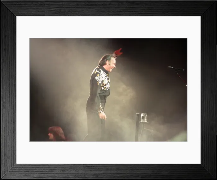 Framed Print : Singer Neil Diamond, pictured in concert at the Birmingham NEC. 7th July 1992 Framed Print : Singer Neil Diamond, pictured in concert at the Birmingham NEC. 7th July 1992