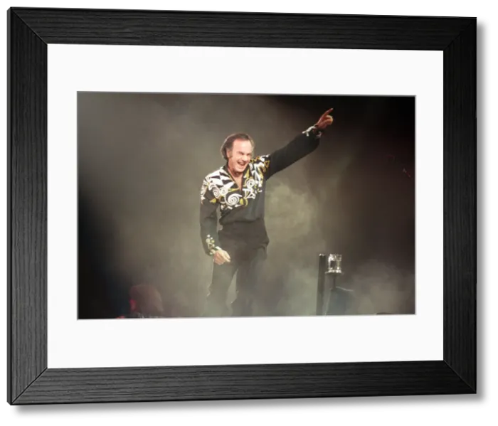 Framed Print : Singer Neil Diamond, pictured in concert at the Birmingham NEC. 7th July 1992 Framed Print : Singer Neil Diamond, pictured in concert at the Birmingham NEC. 7th July 1992