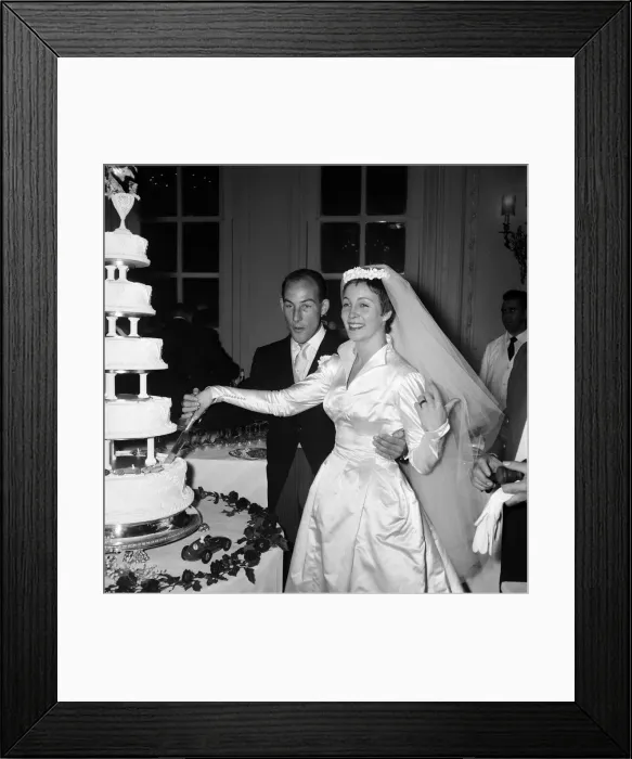 Framed Print : The wedding of Stirling Moss and Katie Molson at St Peters Church, Eaton Square Framed Print : The wedding of Stirling Moss and Katie Molson at St Peters Church, Eaton Square