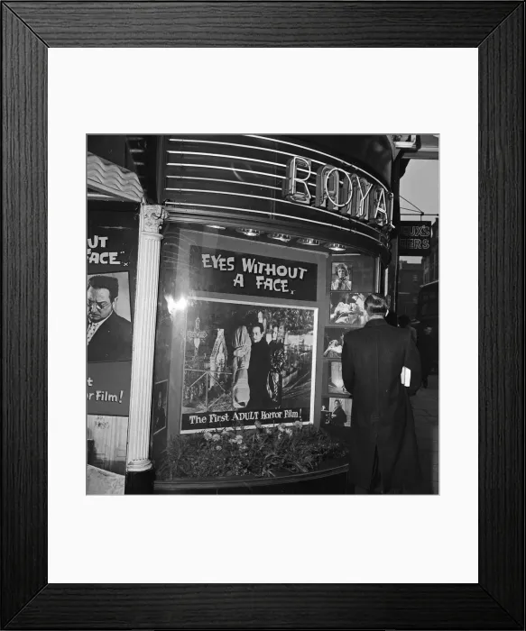 Framed Print : £500 Insurance covers members of the audience who see the horror film Framed Print : £500 Insurance covers members of the audience who see the horror film