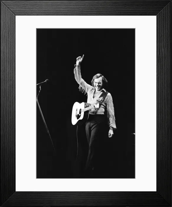 Framed Print : American singer Neil Diamond in concert at the NEC Arena, Birmingham. 2nd July 1984 Framed Print : American singer Neil Diamond in concert at the NEC Arena, Birmingham. 2nd July 1984
