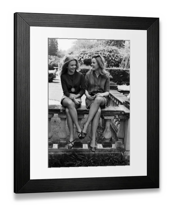 Framed Print : Actresses Hayley Mills and Pippa Steel. 13th May 1967