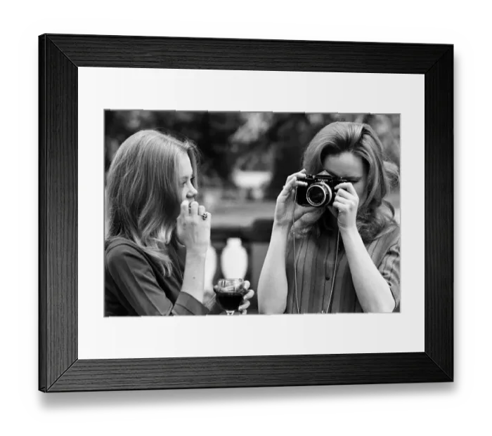 Framed Print : Actresses Hayley Mills and Pippa Steel. 13th May 1967