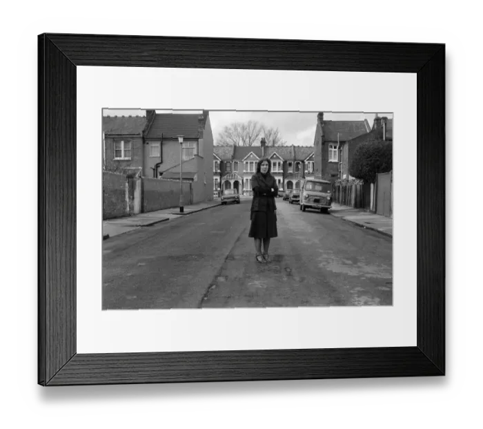 Framed Print : Carol Rowe, East London Peoples Front parliamentary candidate for the Ilford North