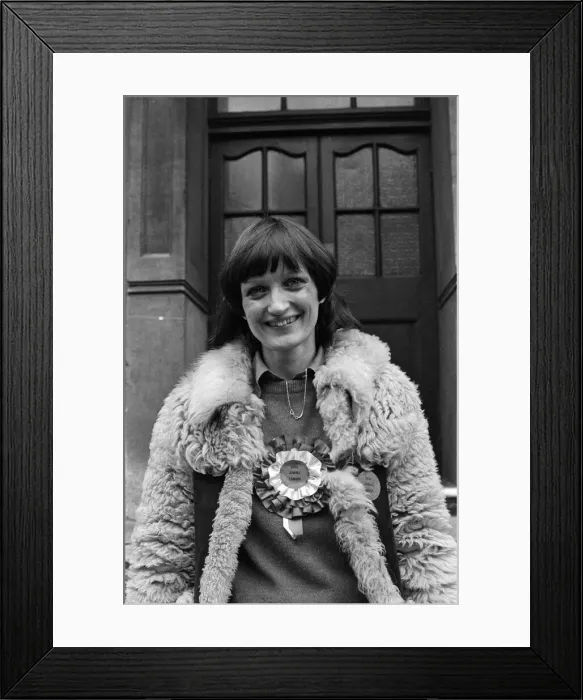 Framed Print : Tessa Jowell, Labour parliamentary candidate for the Ilford North by-election Framed Print : Tessa Jowell, Labour parliamentary candidate for the Ilford North by-election