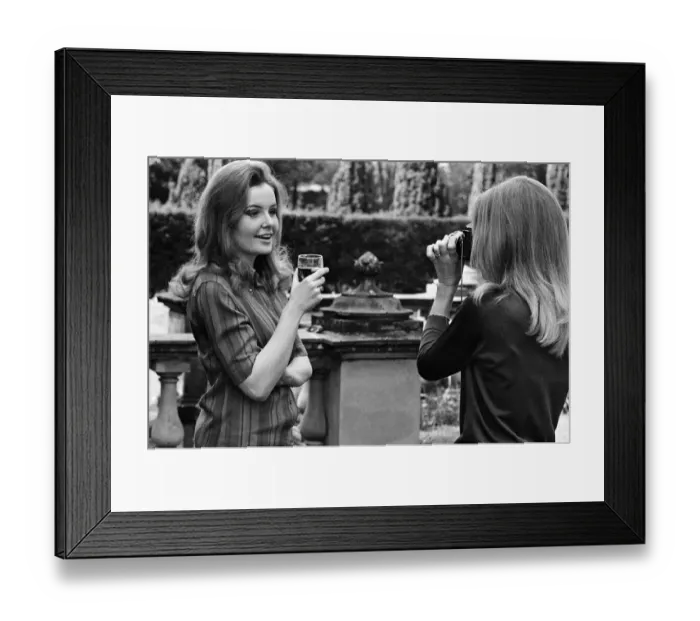 Framed Print : Actresses Hayley Mills and Pippa Steel. 13th May 1967