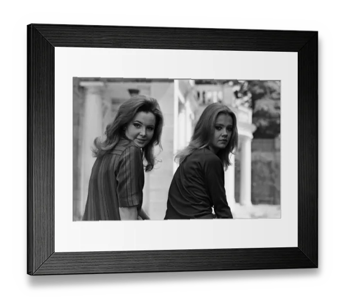 Framed Print : Actresses Hayley Mills and Pippa Steel. 13th May 1967