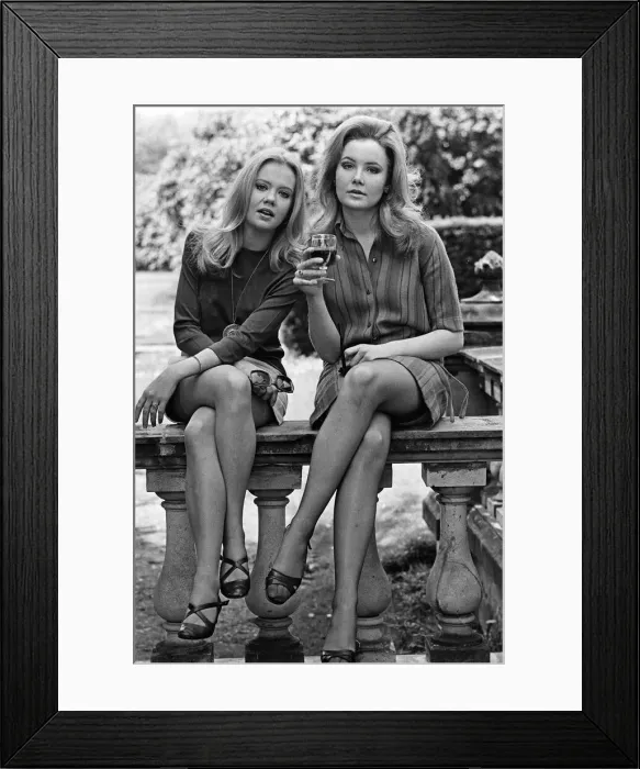 Framed Print : Actresses Hayley Mills and Pippa Steel. 13th May 1967