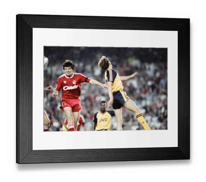 Framed Print : Liverpool 0 v 2 Arsenal, Division One League Title clincher at Anfield, Liverpool