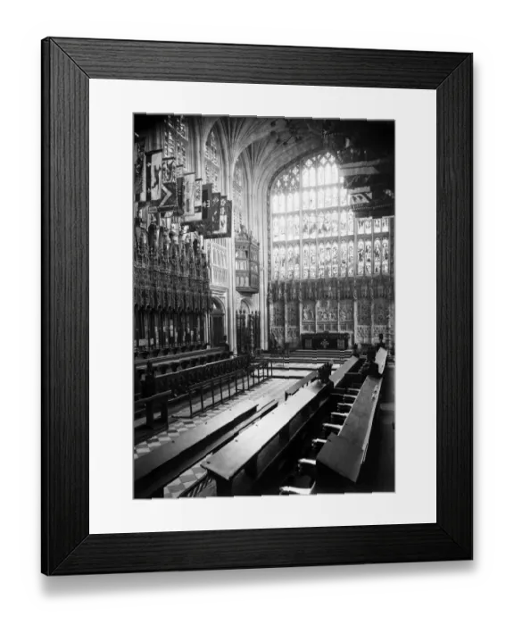 Framed Print : The restoration of St Georges Chapel, Windsor Castle Framed Print : The restoration of St Georges Chapel, Windsor Castle