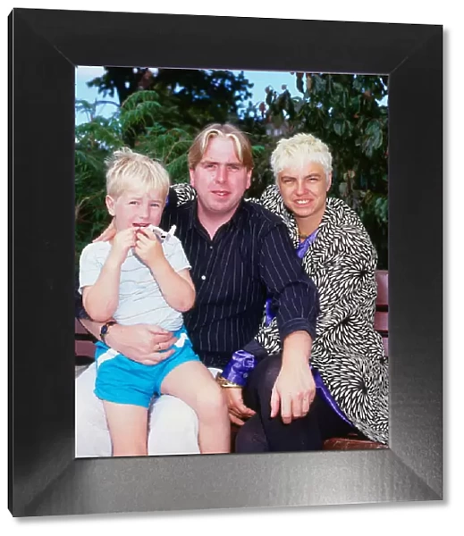 Timothy Spall actor with his wife Shane and son Rafe Circa 1986