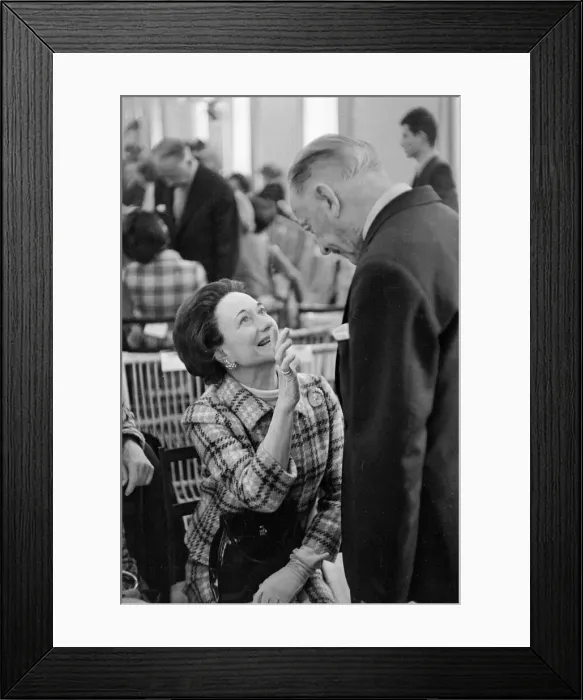 Framed Print : Duchess Of Windsor January 1967 Pictured at Fashion Show in Paris France with Framed Print : Duchess Of Windsor January 1967 Pictured at Fashion Show in Paris France with