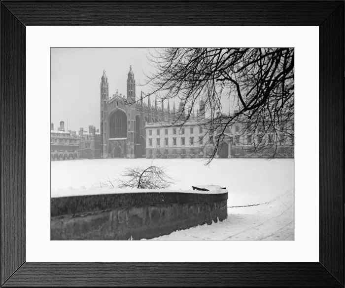 Framed Print : The chapel of Kings College, Cambridge and the Gibbs building seen here nestling in Framed Print : The chapel of Kings College, Cambridge and the Gibbs building seen here nestling in