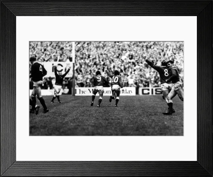 Framed Print : 1988 Five Nations Championship. Wales v Scotland, National Stadium, Cardiff Framed Print : 1988 Five Nations Championship. Wales v Scotland, National Stadium, Cardiff