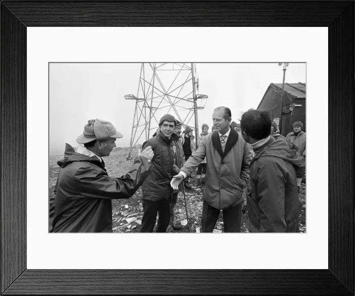 Framed Print : Prince Philip, Duke of Edinburgh visits Braemar. 2nd July 1978