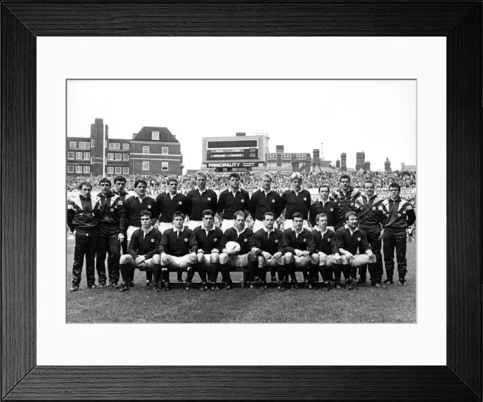 Framed Print : 1988 Five Nations Championship. Wales v Scotland, National Stadium, Cardiff Framed Print : 1988 Five Nations Championship. Wales v Scotland, National Stadium, Cardiff