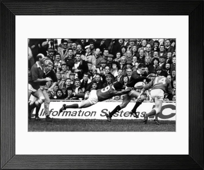 Framed Print : 1988 Five Nations Championship. Wales v Scotland, National Stadium, Cardiff Framed Print : 1988 Five Nations Championship. Wales v Scotland, National Stadium, Cardiff