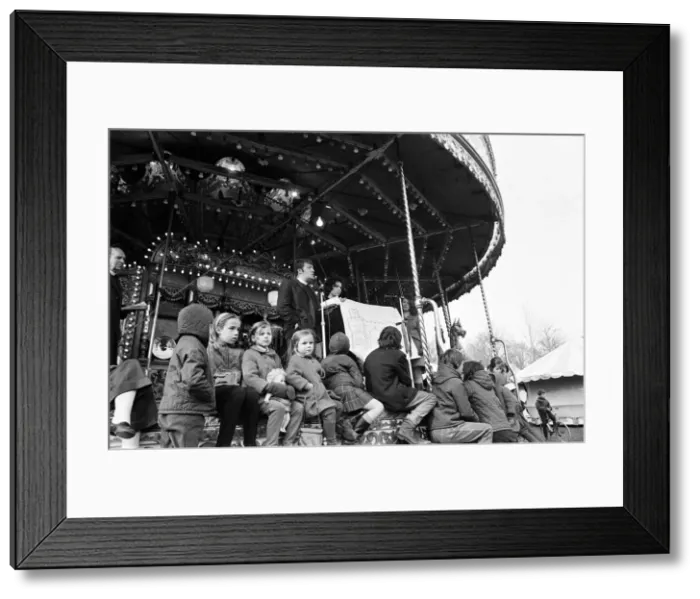 Framed Print : The 300-year-old custom of holding a fairground service on Good Friday was revived in