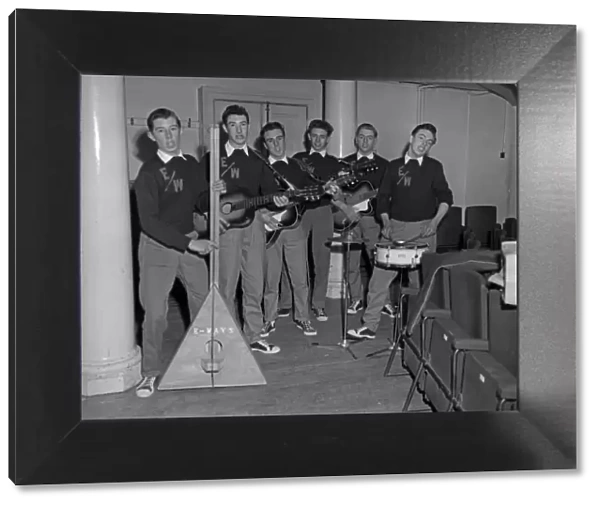 Cambridge skiffle group 'The E-Ways'Circa 1959