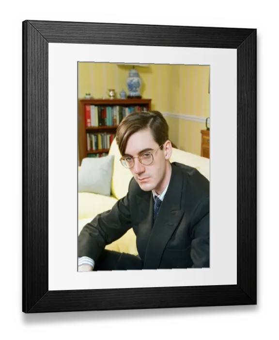 Framed Print : Jacob Rees-Mogg, Conservative candidate for Central Fife, Scotland. 25th January 1997