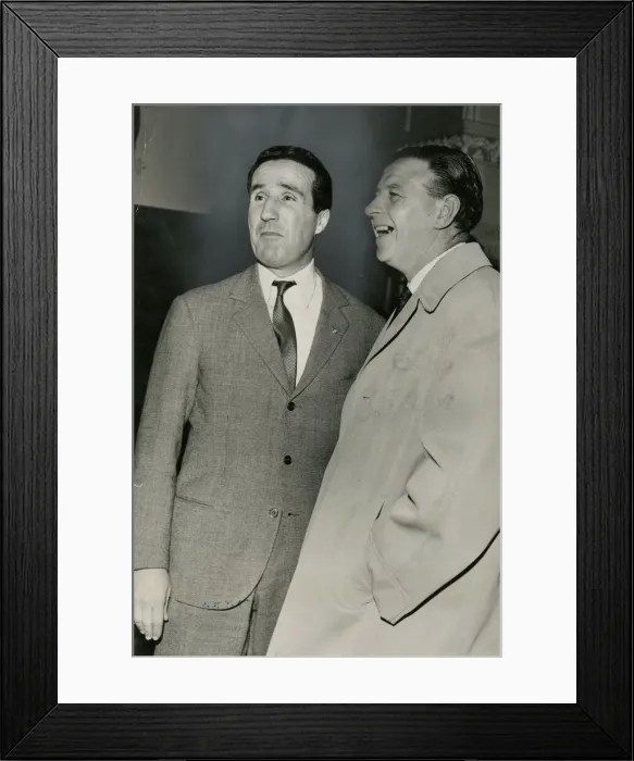 Framed Print : EQI Inter Milan versus Rangers February 1965 Inter MIlan manager Helenio Herrera