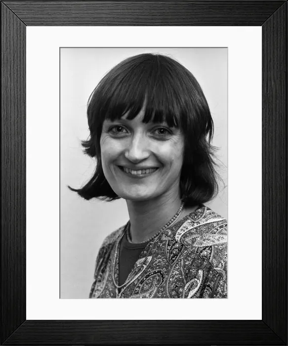 Framed Print : Tessa Jowell, Labour candidate in the Ilford North by-election. 24th January 1978