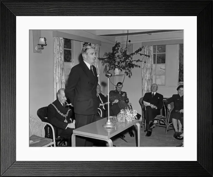 Framed Print : The Foreign Secretary, Mr Anthony Eden opened the Anglo-U. S. A