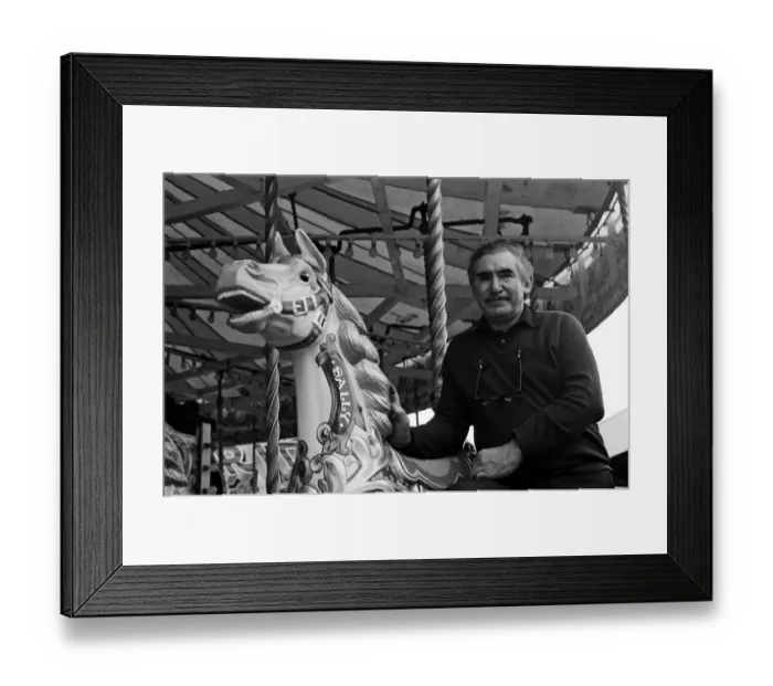 Framed Print : Scenes at Weymouth Fairground, Dorset. Pictured is the fairground