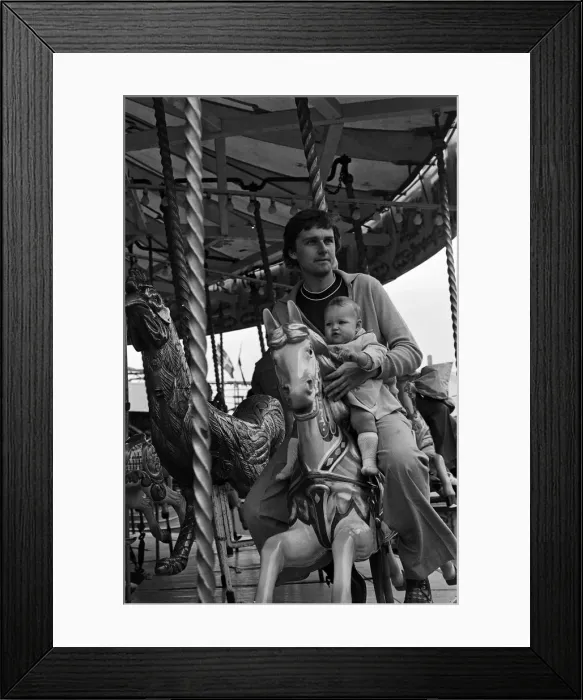 Framed Print : Scenes at Weymouth Fairground, Dorset. 14th July 1977