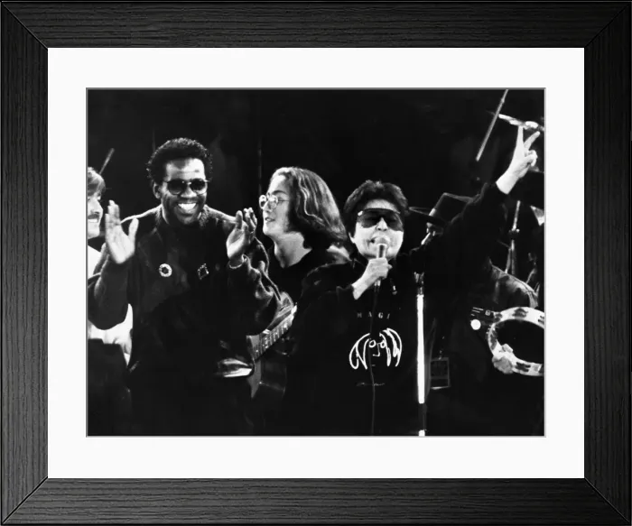 Framed Print : John Lennon Memorial Concert held at Pier Head, Liverpool Framed Print : John Lennon Memorial Concert held at Pier Head, Liverpool
