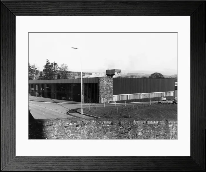 Framed Print : Exterior view of the Laura Ashley textiles factory in Newtown, Powys Wales Framed Print : Exterior view of the Laura Ashley textiles factory in Newtown, Powys Wales