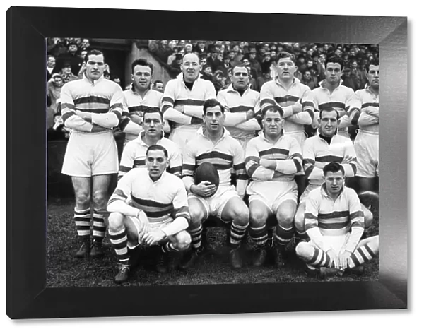 Bradford Northern Rugby League team pose for a group photograph