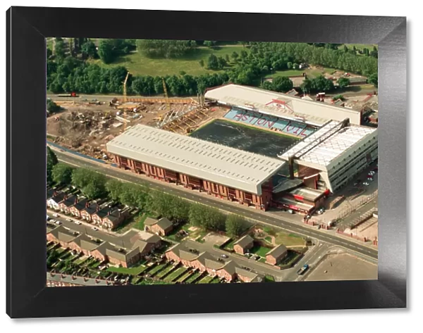 Aerial views of Villa Park, Birmingham, taken from the BRMB Flying Eye. 15th June 1994