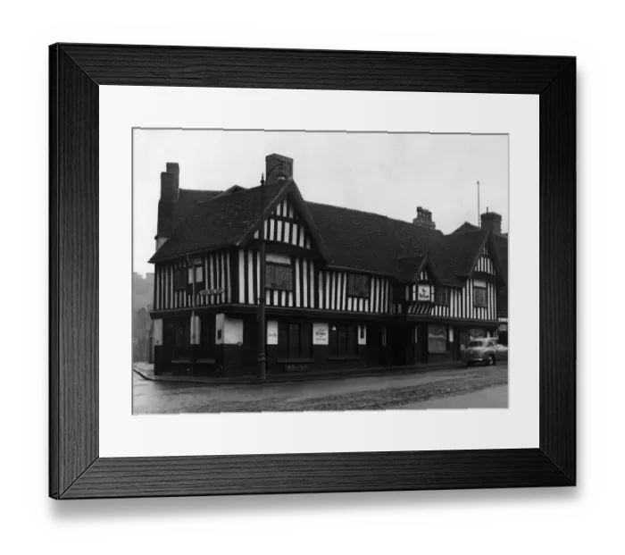 Framed Print : The Old Crown pub in Deritend, is the oldest extant secular building in Birmingham