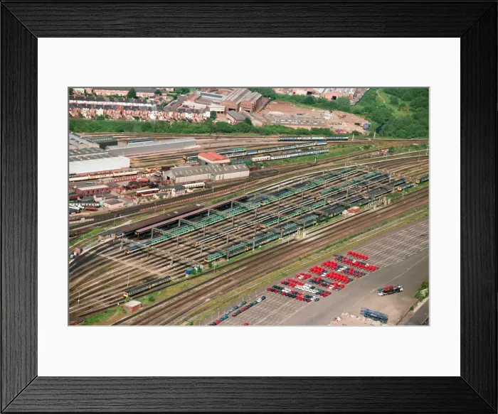 Framed Print : Aerial views of Birminghams railways, taken from the BRMB Flying Eye. 15th June 1994 Framed Print : Aerial views of Birminghams railways, taken from the BRMB Flying Eye. 15th June 1994