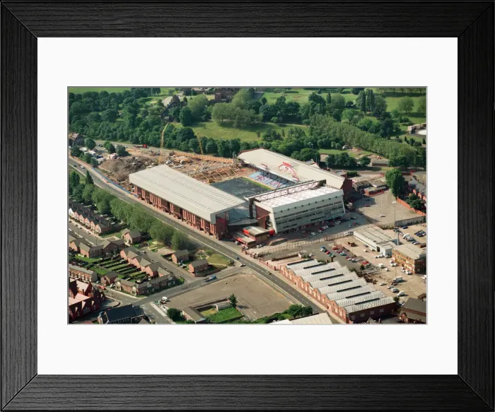 Framed Print : Aerial views of Villa Park, Birmingham, taken from the BRMB Flying Eye. 15th June 1994