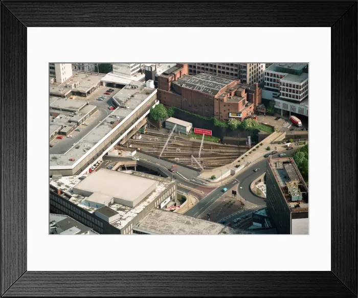 Framed Print : Aerial views of Birmingham city centre and New Street Station Framed Print : Aerial views of Birmingham city centre and New Street Station