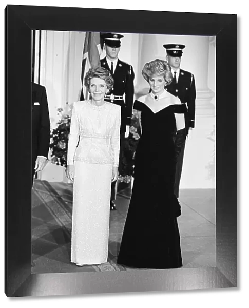 Picture shows Nancy Reagan (left) and Princess Diana (right)