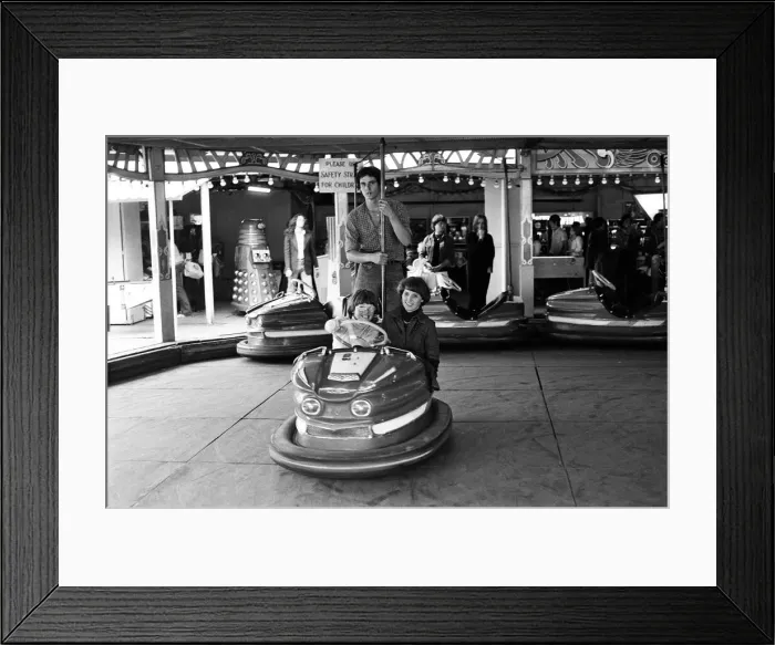 Framed Print : Scenes at Weymouth Fairground, Dorset. 14th July 1977 Framed Print : Scenes at Weymouth Fairground, Dorset. 14th July 1977