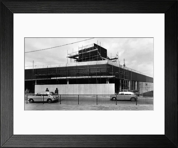 Framed Print : Birkenheads new superstore nearing completion. 23rd March 1976 Framed Print : Birkenheads new superstore nearing completion. 23rd March 1976